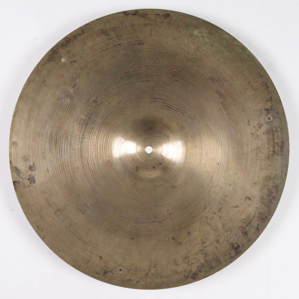 【中古】ライドシンバル ジルジャン ZILDJIAN A Zildjian RIDE 20インチ リベット付き 本体画像 裏