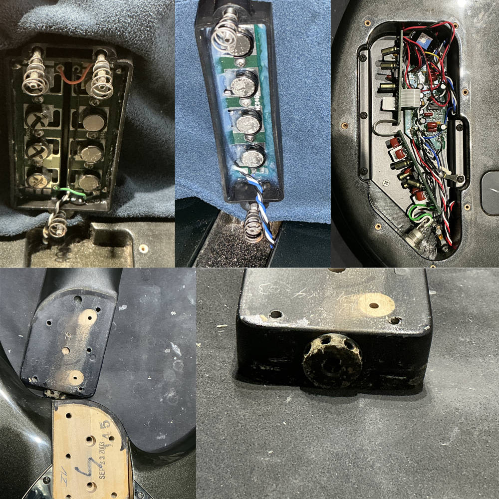 【中古】MUSIC MAN ミュージックマン BONGO4 HS Piezo Sapphire Black 2003年製 エレキベース キャビティー