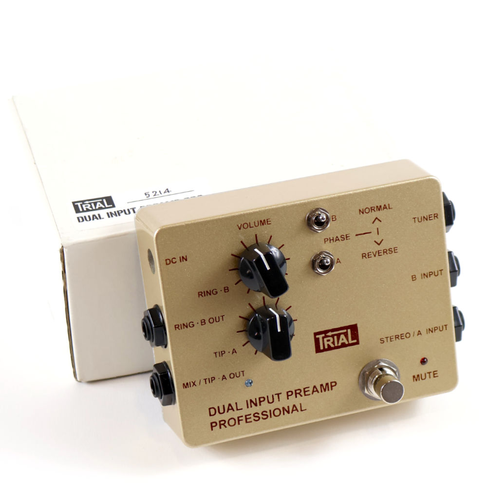 中古】 アコースティックギター用プリアンプ TRIAL DUAL INPUT PREAMP