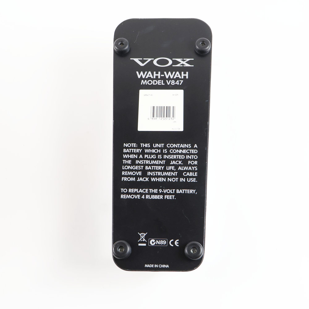 【中古】 ワウペダル VOX V847 ギターエフェクター 裏面