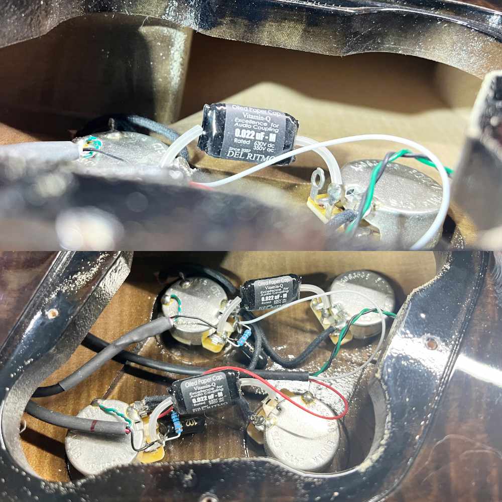 【中古】 エレキギター Momose ML-Premium/FT BL-B 極上杢目のフレイムトチトップ＆1Pバックボディ モモセ Deviser 内部 