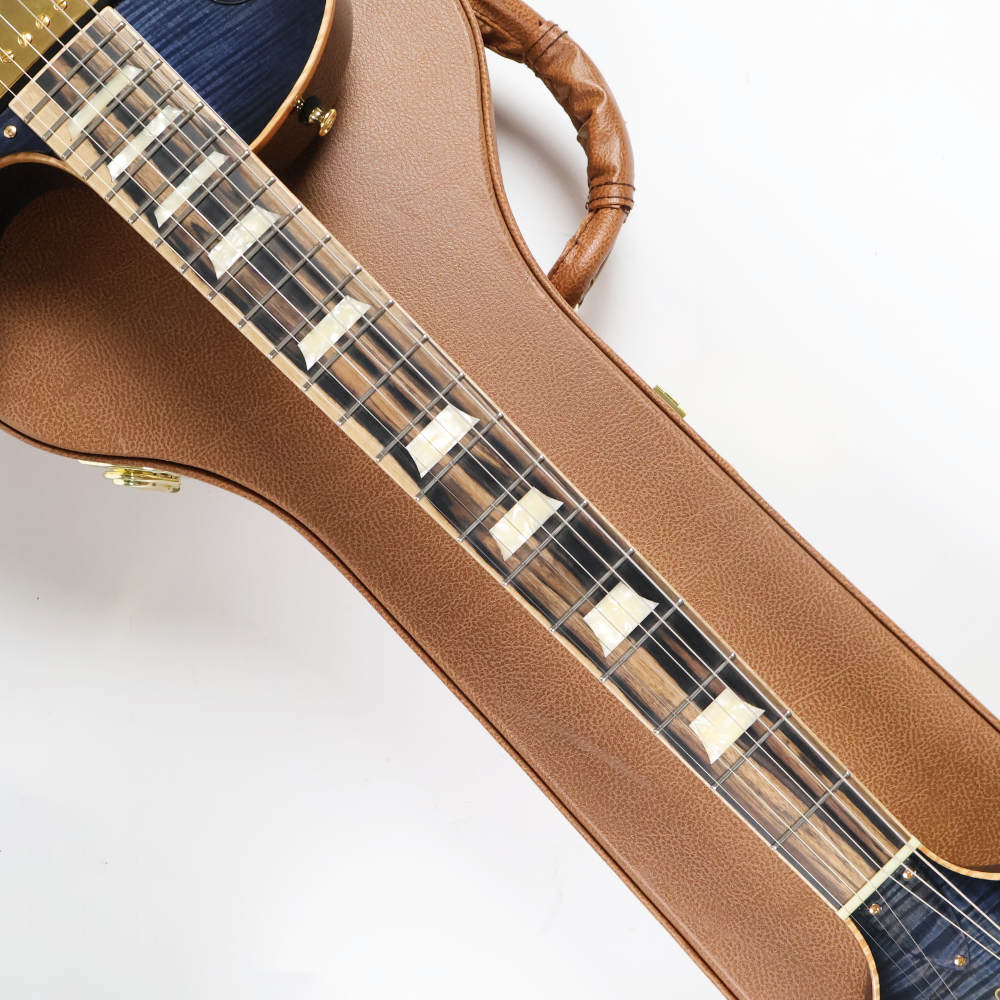 【中古】 エレキギター Momose ML-Premium/FT BL-B 極上杢目のフレイムトチトップ＆1Pバックボディ モモセ Deviser ネック