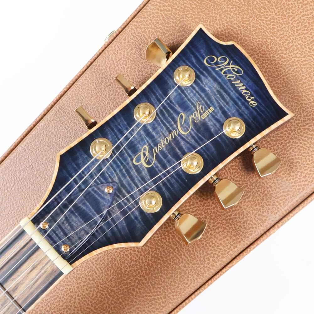 【中古】 エレキギター Momose ML-Premium/FT BL-B 極上杢目のフレイムトチトップ＆1Pバックボディ モモセ Deviser ヘッド画像