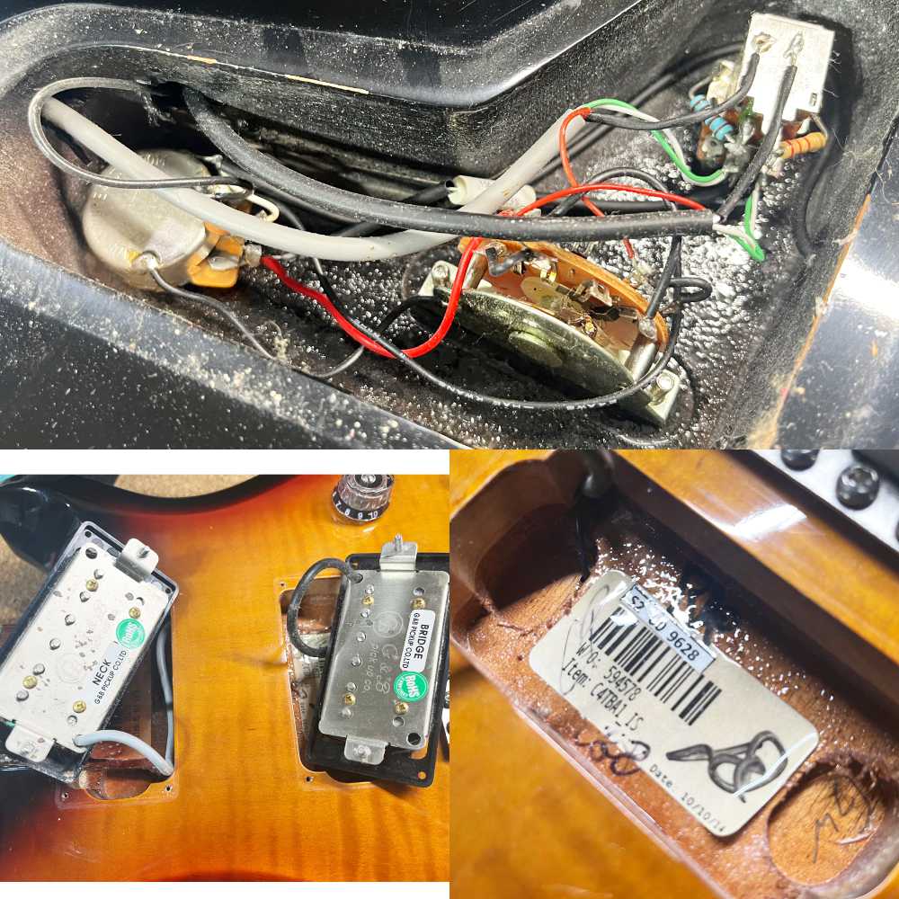 【中古】 エレキギター PRS S2 Custom 24 Tri-Color Sunburst 2014年製 Paul Reed Smith ポールリードスミス S2 カスタム24 内部 