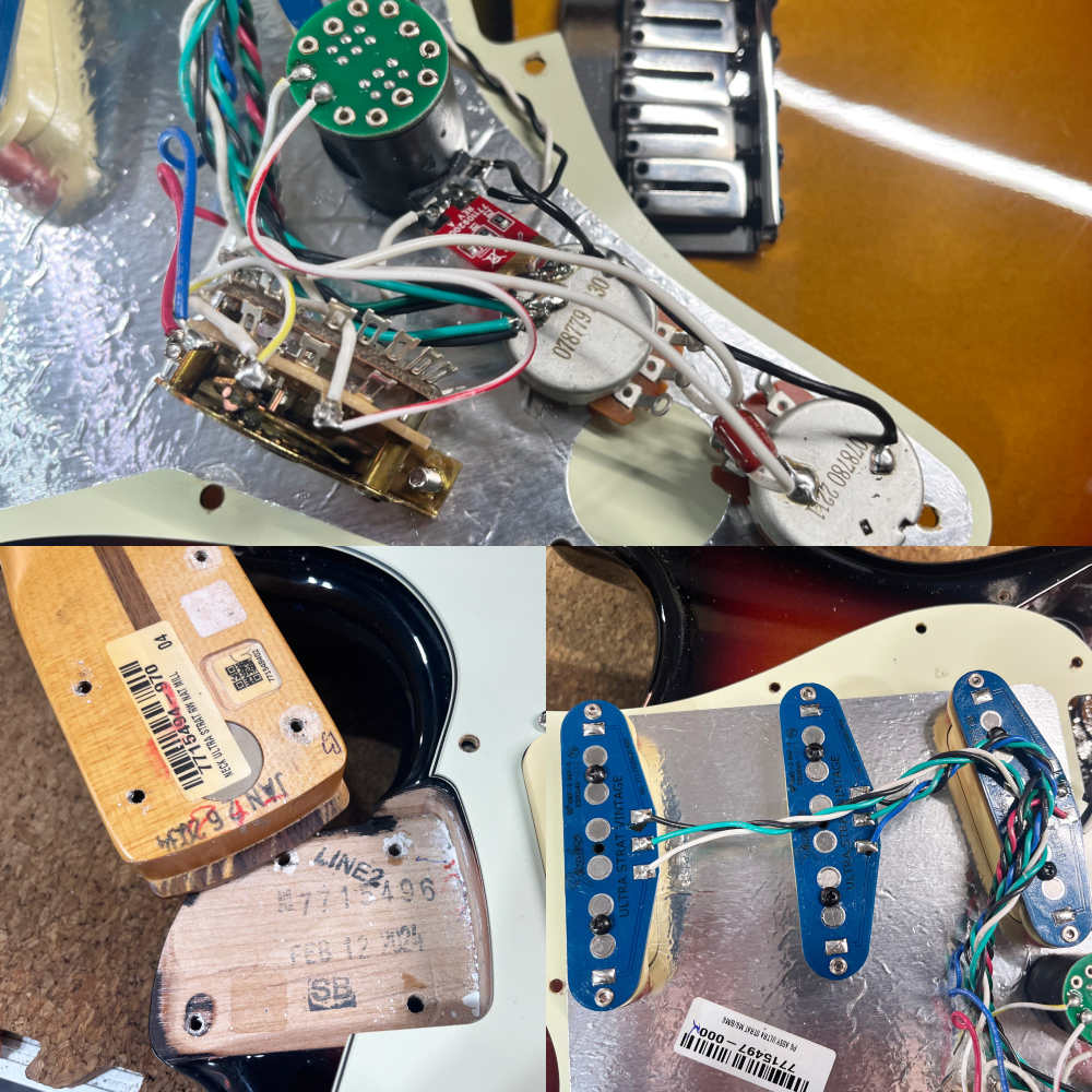 【中古】 エレキギター Fender American Ultra Stratocaster Rosewood Fingerboard Ultraburst 2024年製 フェンダー アメリカンウルトラストラトキャスター 内部