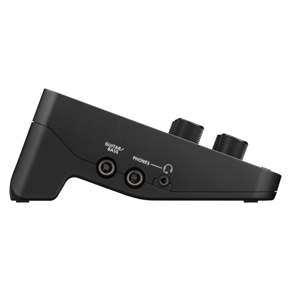 ROLAND GO:MIXER STUDIO 演奏動画の作成に最適なオーディオインターフェイス GOMIXERST ゴーミキサースタジオ ローランド 左サイド画像