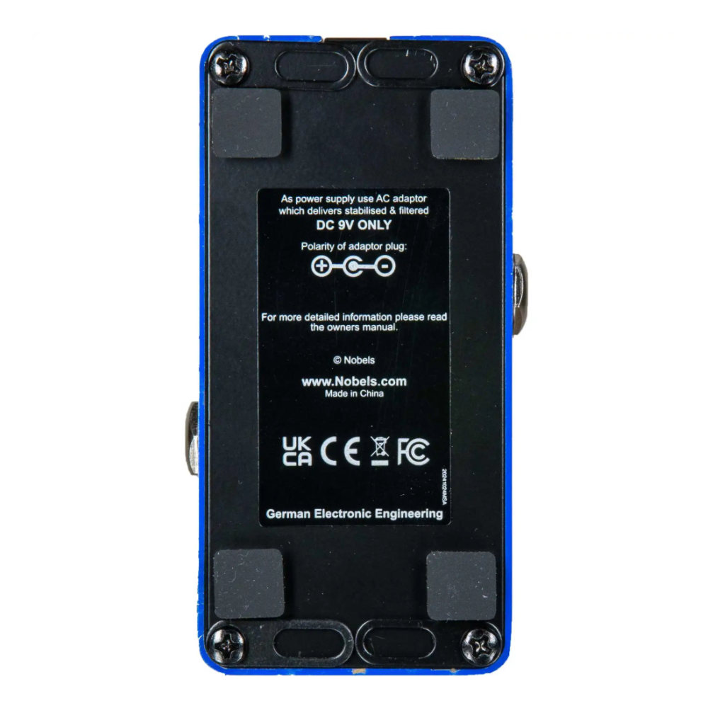 Nobels ノーベルズ DEL-mini ステレオディレイペダル ギターエフェクター ボトム画像