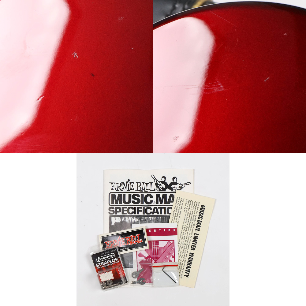 【中古】 エレキギター Music Man Albert Lee Signature Model SSS Pearl Red 1997年製 ミュージックマン アルバート・リーモデル 傷、打痕