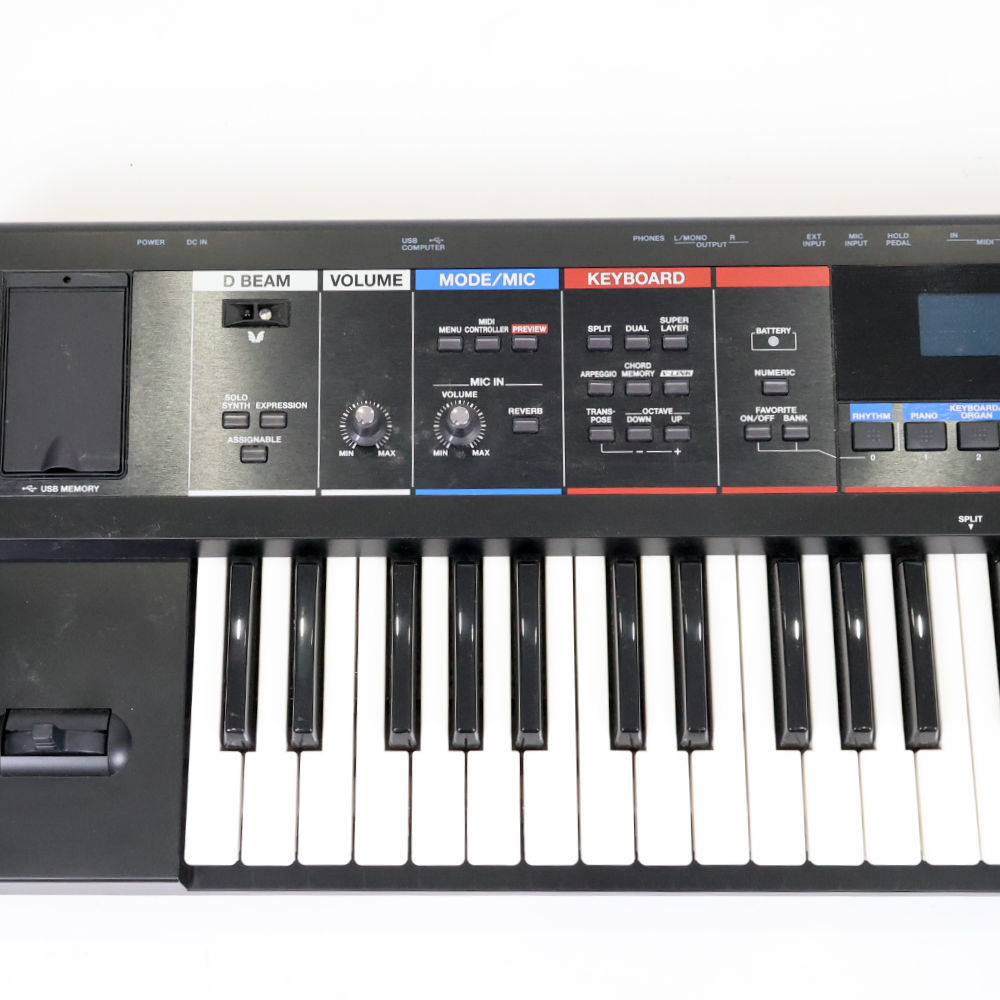 【中古】 モバイルシンセサイザー Roland JUNO-Di ローランド 左コントロール