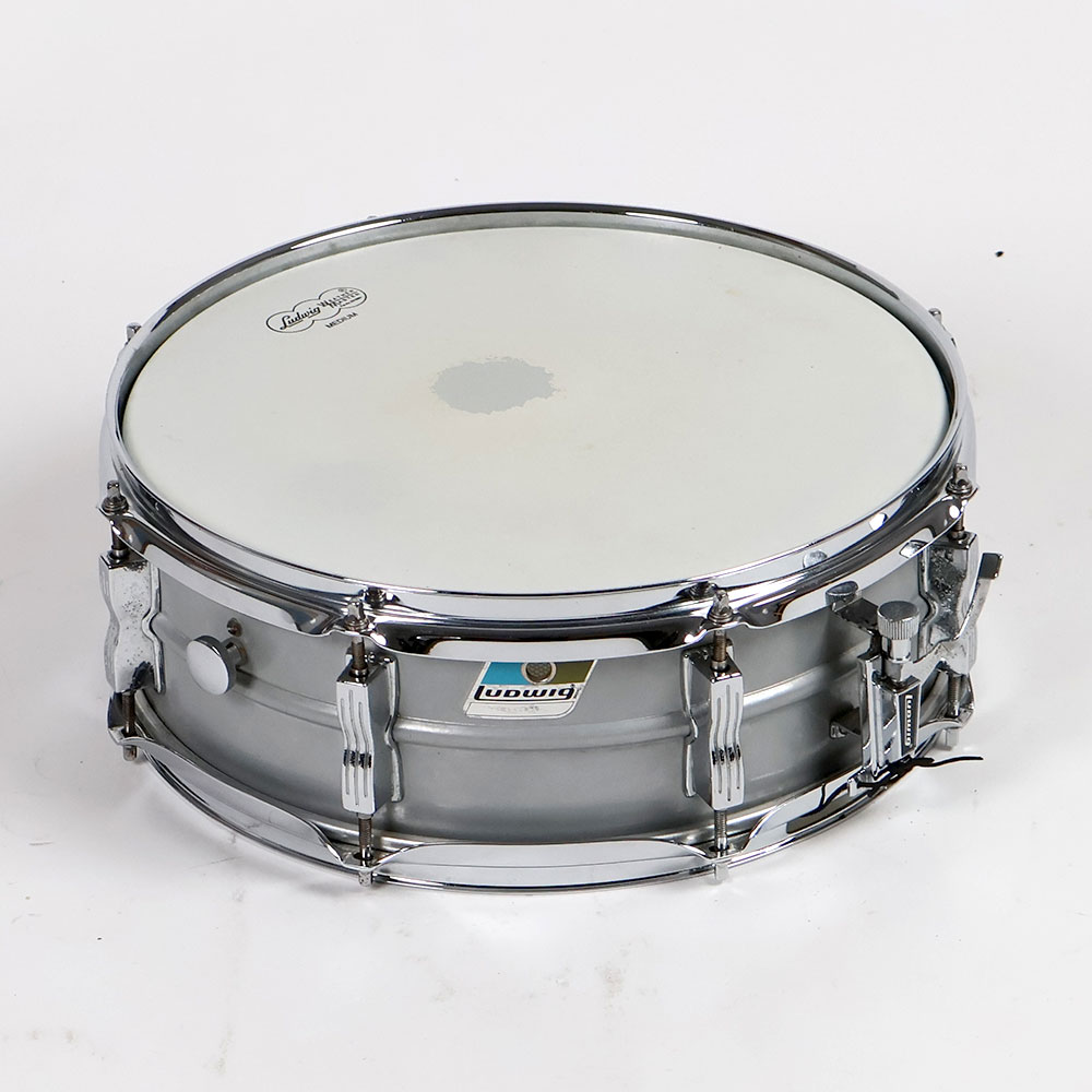 【中古】 スネアドラム ラディック Ludwig L-404 Acrolite 14×5 1980s スネアドラム 正面