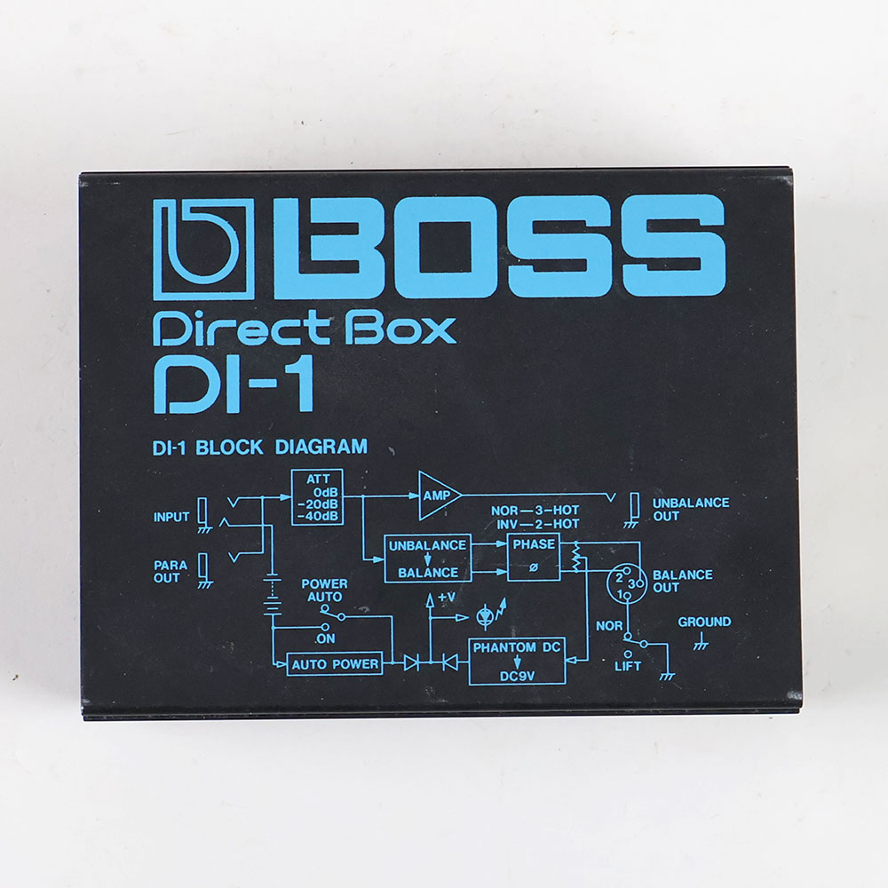 【中古】 ダイレクトボックス DIボックス BOSS DI-1 Direct Box D.Iボックス 正面