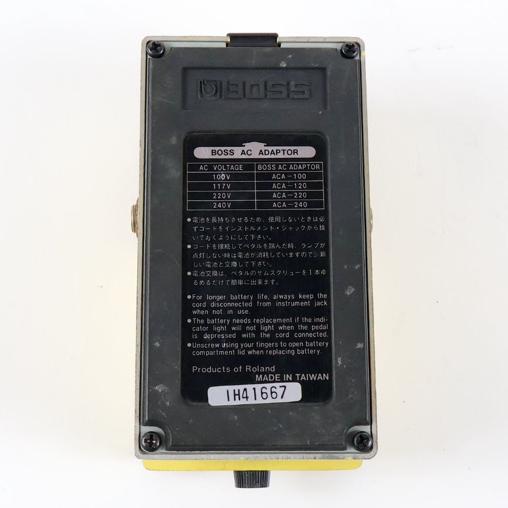 【中古】 スーパーオーバードライブ エフェクター BOSS SD-1 Super Over Drive ギターエフェクター 背面