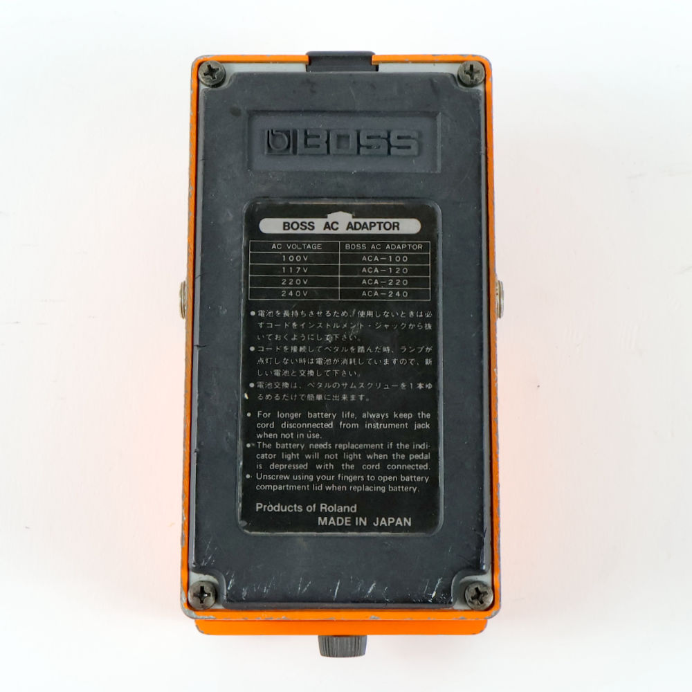 【中古】 ディストーション エフェクター BOSS DS-1 Distortion Made in Japan ギターエフェクター 裏面