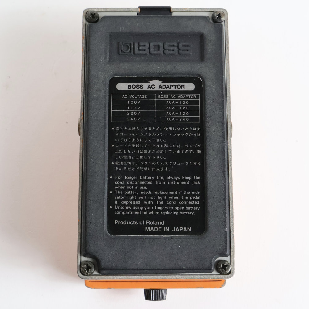 【中古】 ディストーション エフェクター BOSS DS-1 Distortion Made in Japan ギターエフェクター 底面