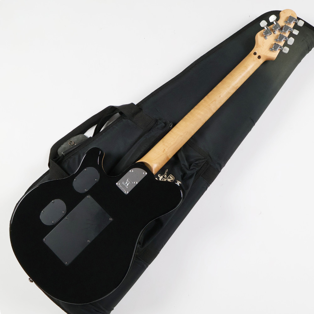 【中古】 エレキギター Music Man AXIS EX Trans Green 1997年製 日本製 ミュージックマン アクシスEX EVHモデルと同じスイッチ位置 ボディバック画像