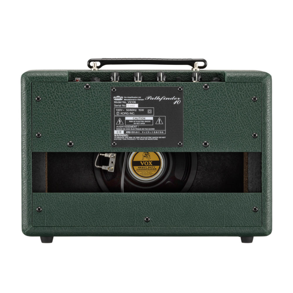 VOX Pathfinder10 BRG 小型ギターアンプ コンボ 限定カラー British Racing Green グリーン ブリティッシュレーシンググリーン リア画像