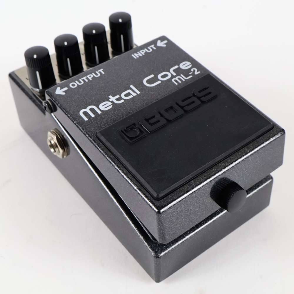 【中古】メタルコア エフェクター BOSS ML-2 Metal Core ハイゲイン ディストーション エフェクター 本体画像 斜め 2