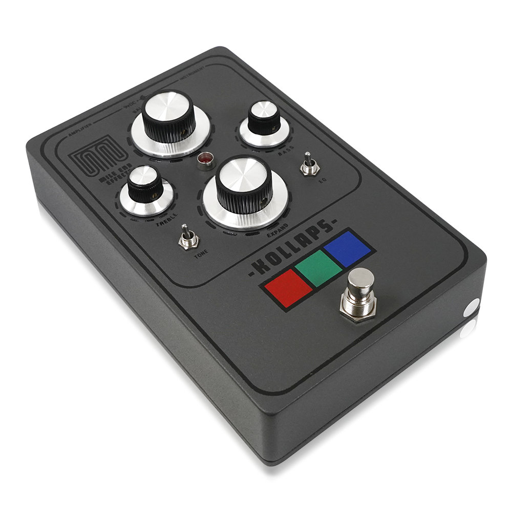 Mile End Effects マイルエンドエフェクツ KOLLAPS ファズ ギターエフェクター 斜めアングル画像