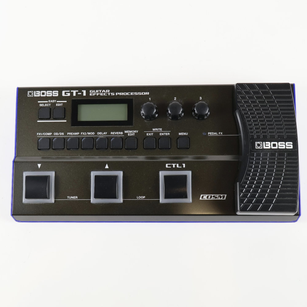 【中古】ボス マルチエフェクター BOSS GT-1 Guitar Effect Processor 正面