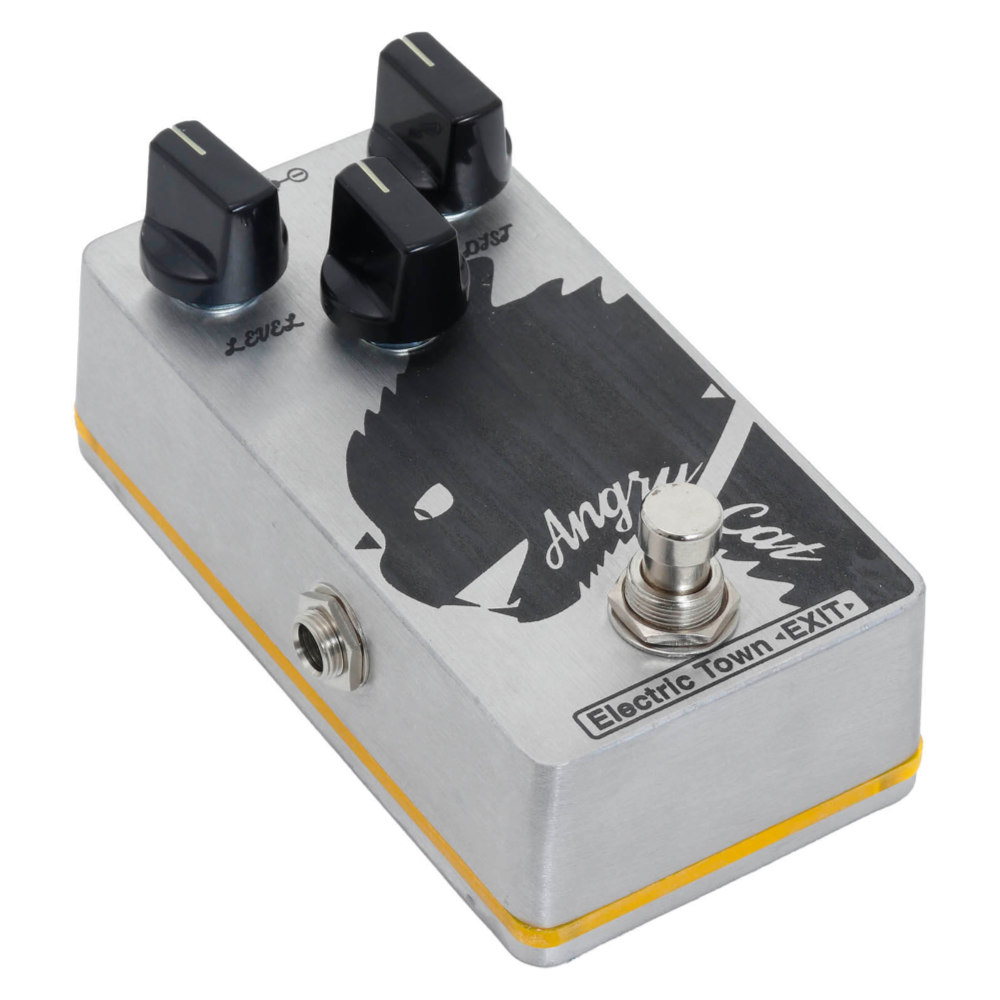 Electric Town Exit エレクトリックタウンエグジット ANGRY CAT ディストーション ギターエフェクター 斜めアングル画像