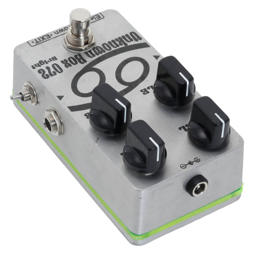 Electric Town Exit エレクトリックタウンエグジット UNKNOWN BOX 072 プリアンプ ブースター オーバードライブ ギターエフェクター リア斜めアングル画像