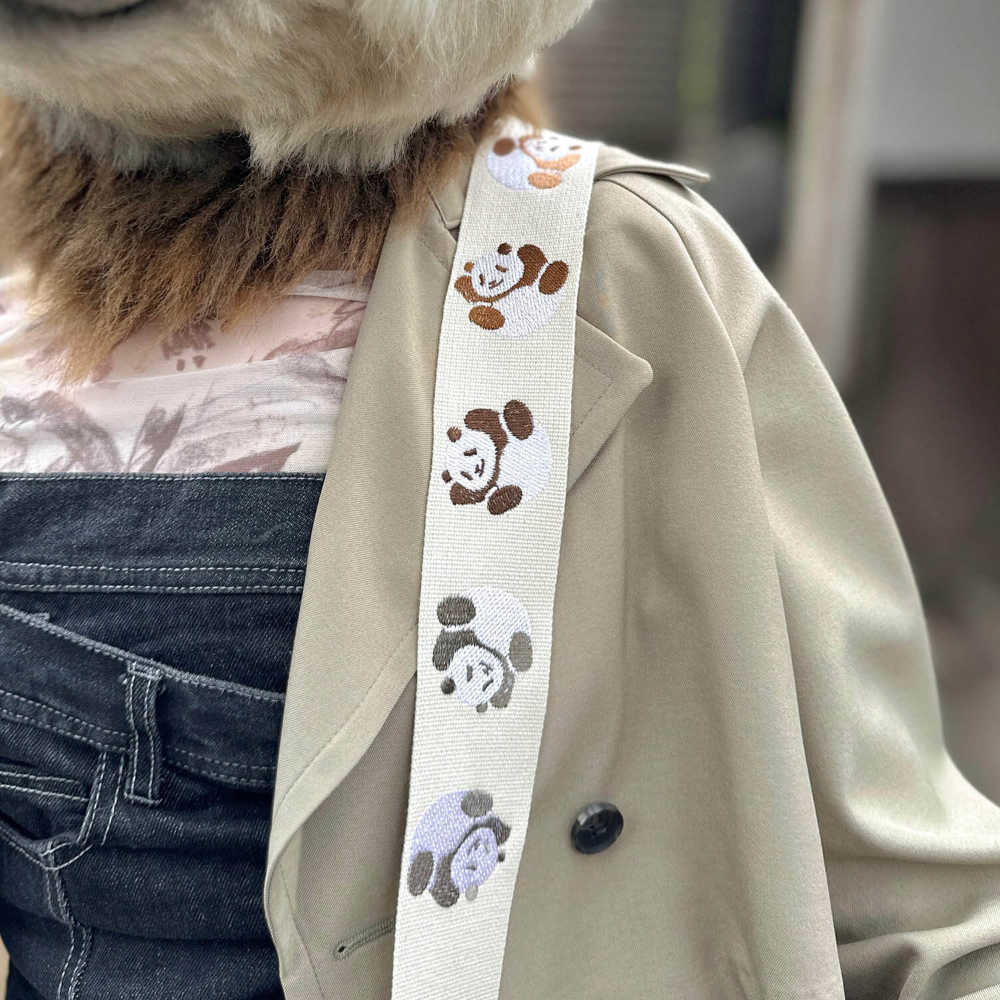 Grande uomo グランデウオモ TS-2 AC ごろごろパンダ ギターストラップ イメージ画像1