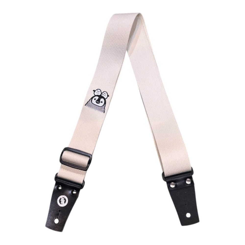 Grande uomo グランデウオモ TENDER STRAP TS-2 AC シマエナガとペンギン ギターストラップ