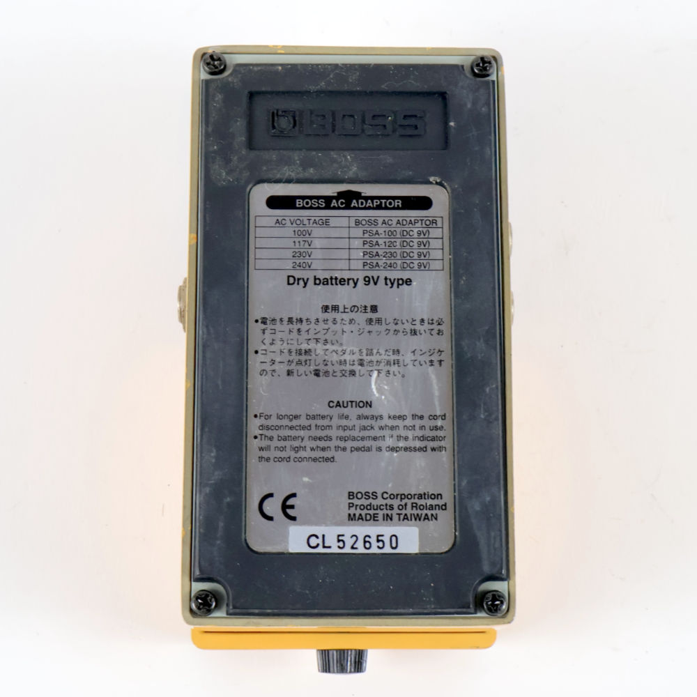 【中古】 アコースティックシミュレーター エフェクター BOSS AC-2 Acoustic Simulator ギターエフェクター 裏面