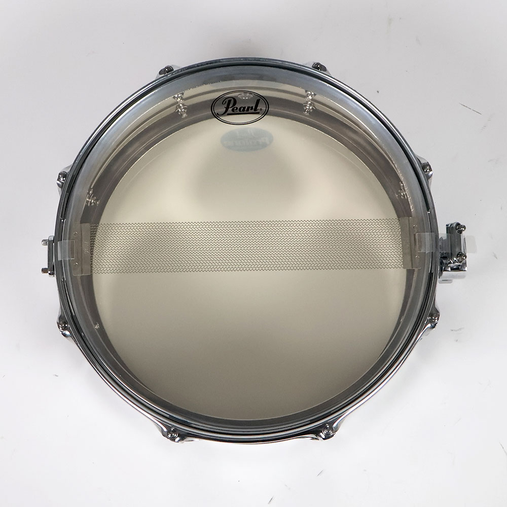 【中古】 スネアドラム パール Pearl SensiTone Steel Custom Alloy 14x5.5 スチールシェル 裏面