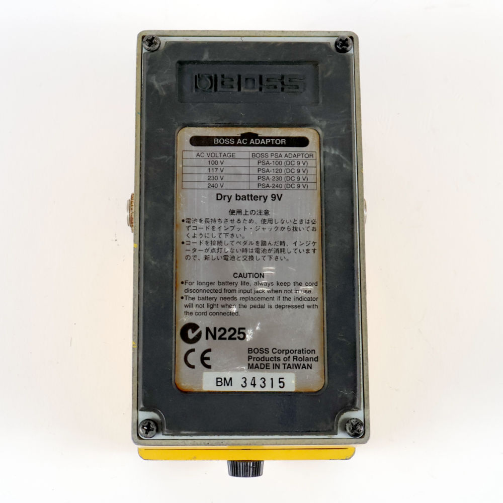 【中古】 オーバードライブ エフェクター BOSS OD-3 Over Drive ギターエフェクター 裏面