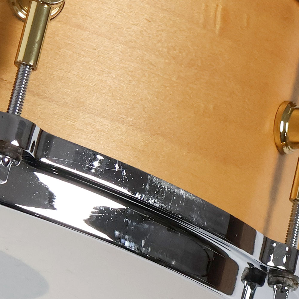 【中古】 スネアドラム カノウプス CANOPUS MO-1455 Natural Oil スネアドラム 傷あり