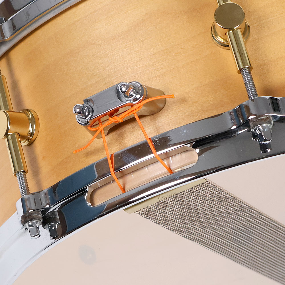 【中古】 スネアドラム カノウプス CANOPUS MO-1455 Natural Oil スネアドラム 側面