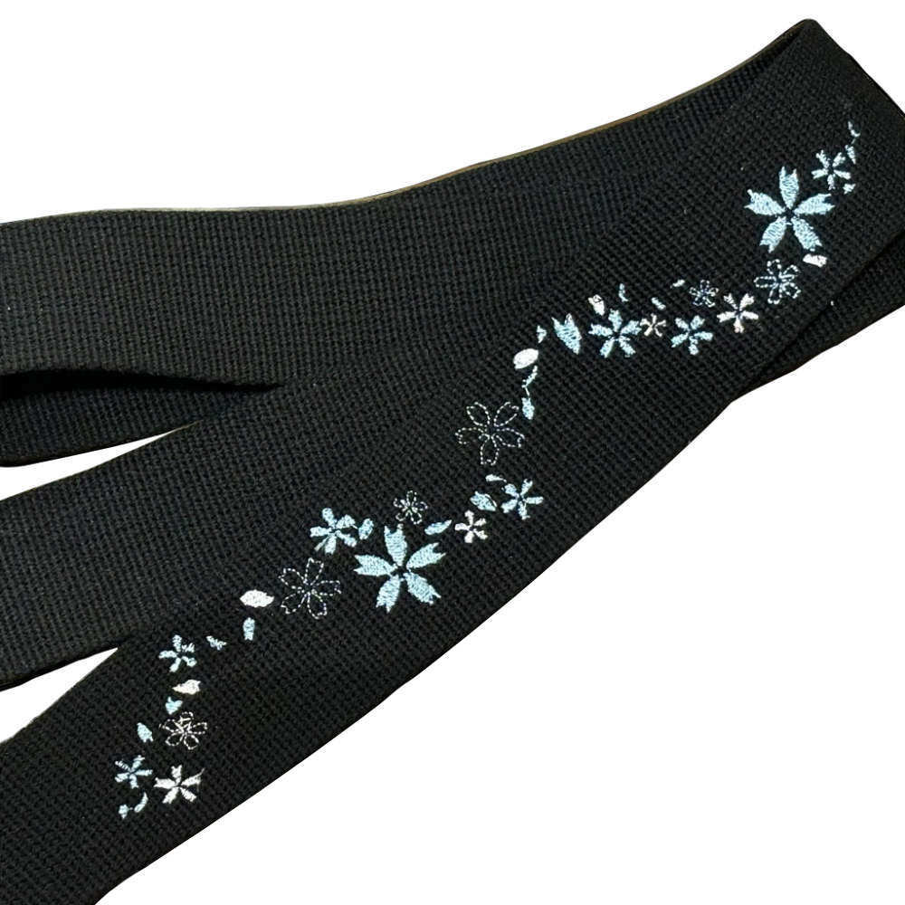 Grande uomo グランデウオモ TENDER STRAP TS-2 AC 雪桜 Black ギターストラップ