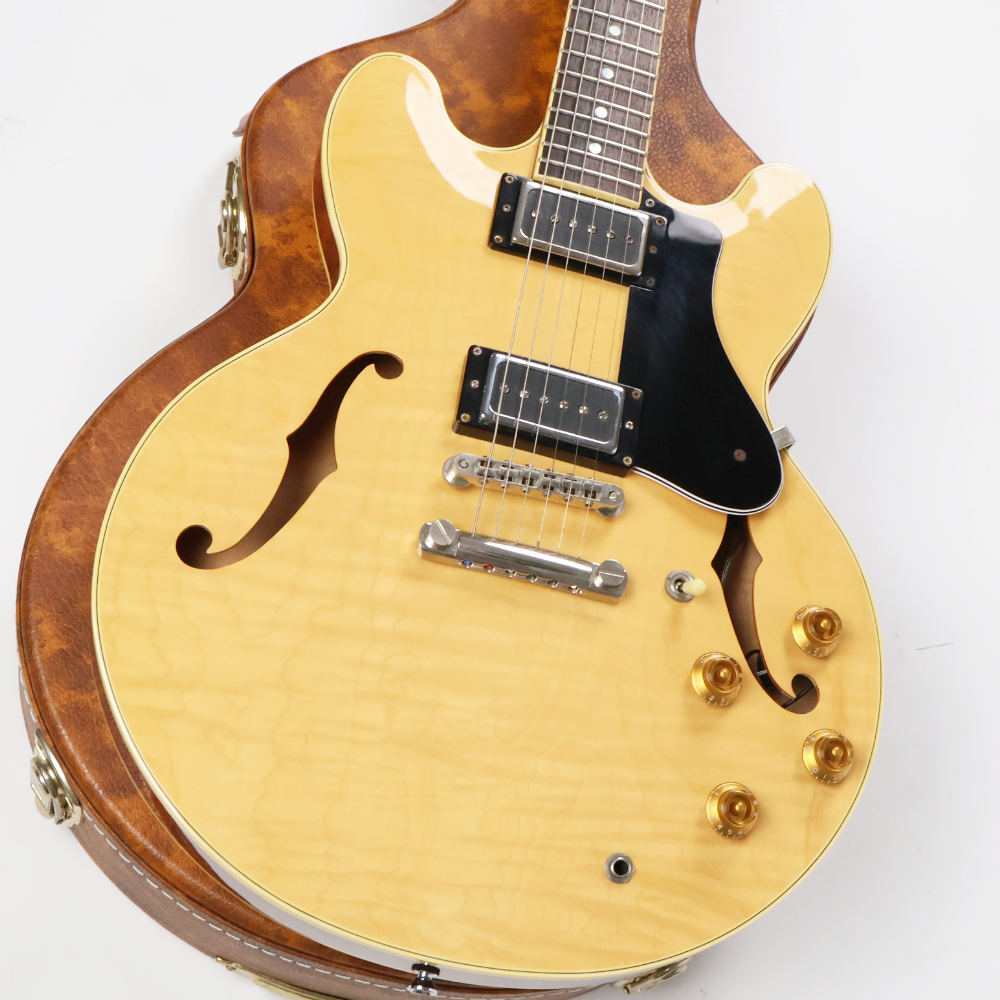 【中古】 エレキギター Fujigen フジゲン MSA-HP NAT Mod. 2008年製 Loller P-90タイプピックアップ搭載 MasterField セミアコースティックギター ボディ画像