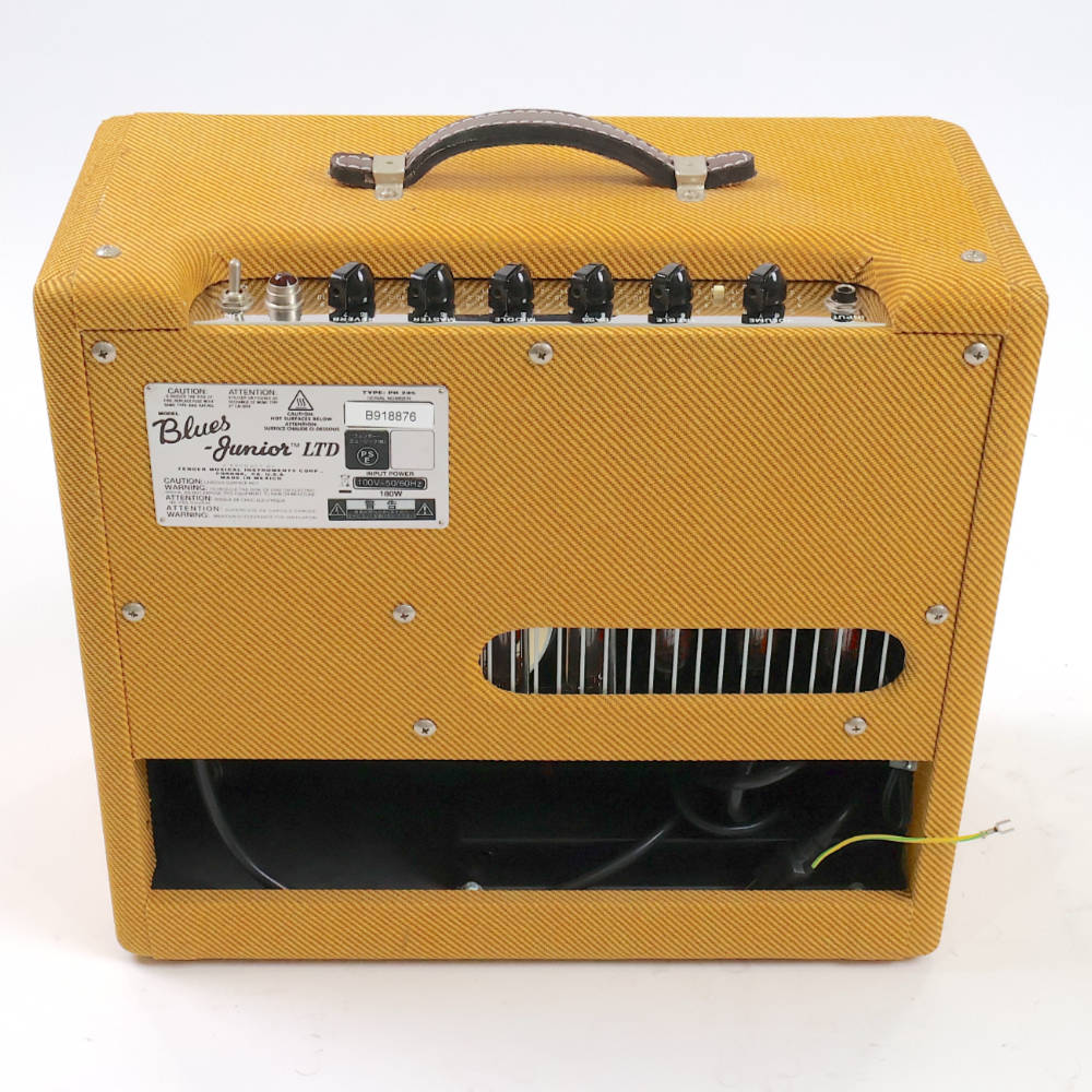 【中古】 Fender BLUES JUNIOR LACQUERED TWEED ギターアンプ コンボ 真空管アンプ 背面
