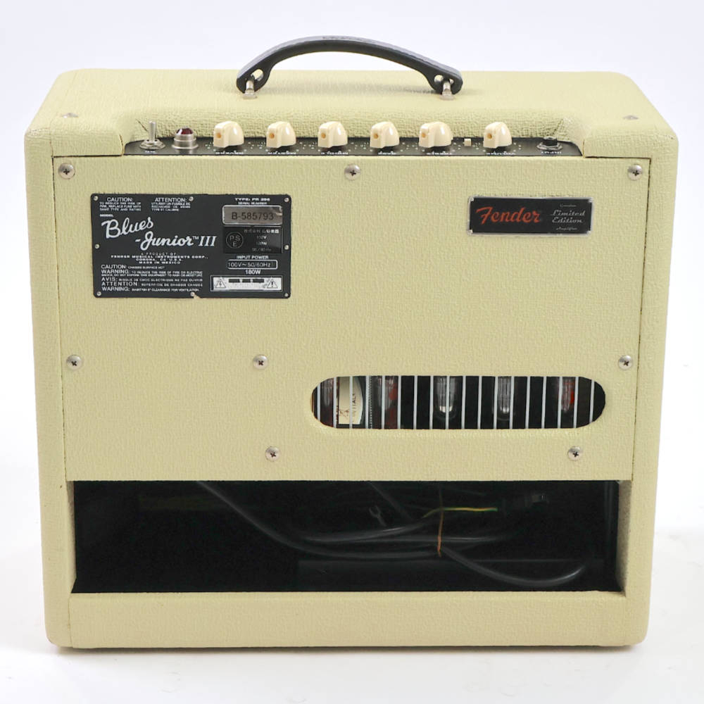 【中古】 ギターアンプ コンボ Fender Blues Junior III Limited Edition Blonde 真空管アンプ フェンダー ブルースジュニア 背面