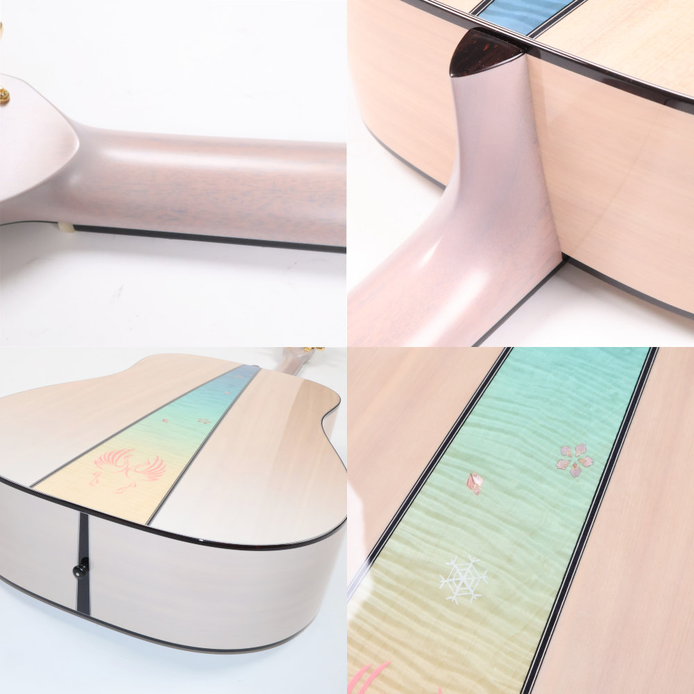 【中古】 アコースティックギター HEADWAY HD-FUYUZAKURA’24 SF，S-ESU/ATB SFGR(Snow Field Gradation)  2024年製 ヘッドウェイ 冬桜 桜シリーズ 詳細画像