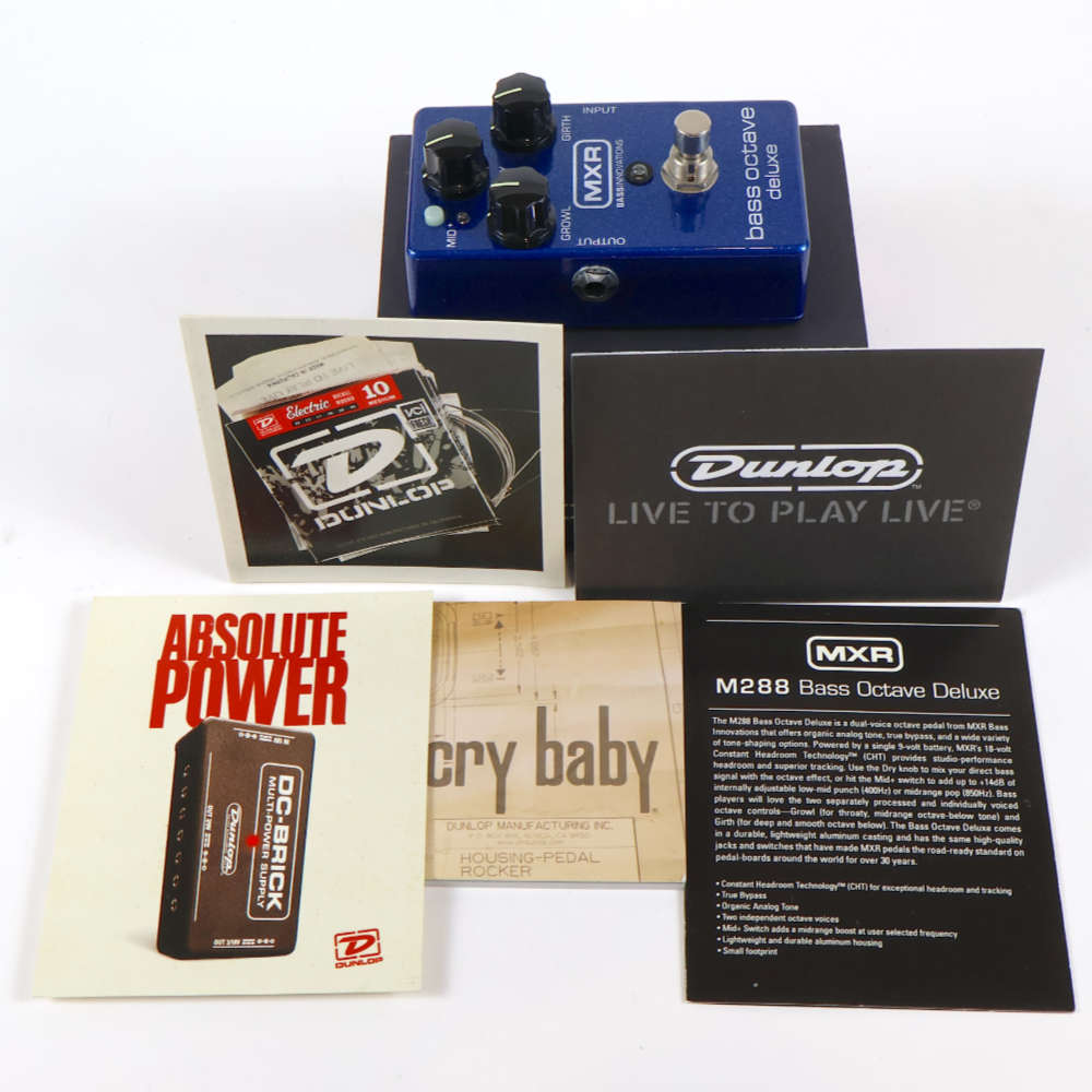 【中古】 MXR M-288 BASS OCTAVE DELUXE ベースオクターバー 付属品