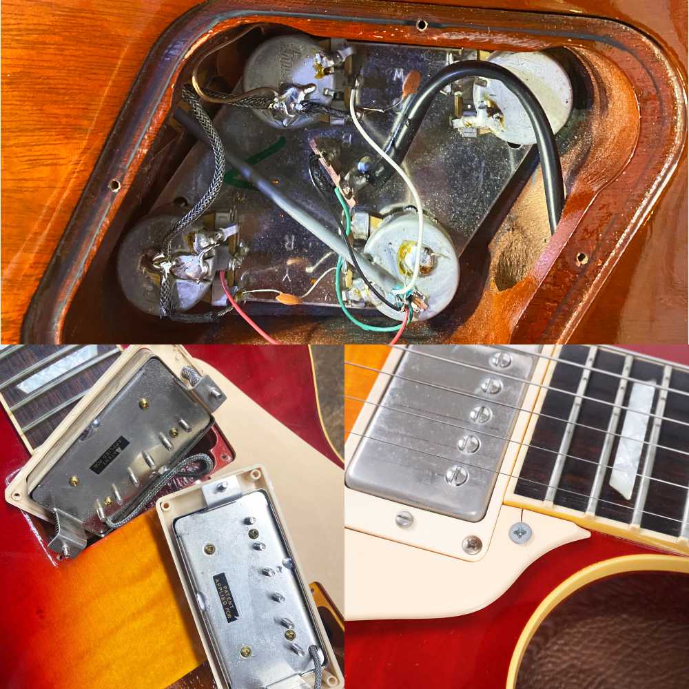 【中古】 エレキギター Gibson 50s Lse Paul Standard Heritage Cherry Sunburst 2002年製 ギブソン レスポールスタンダード ナイストップ 内部