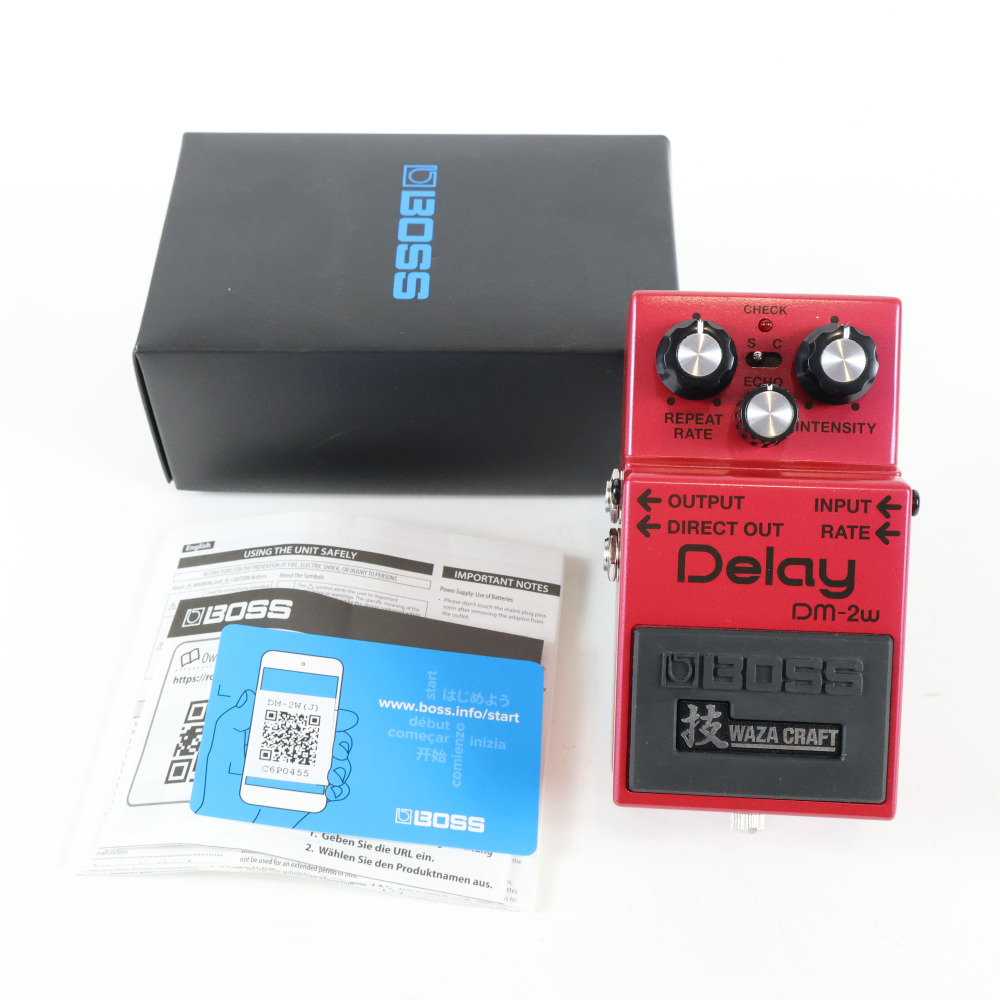 【中古】 アナログディレイ エフェクター BOSS DM-2W Delay WAZA CRAFT ギターエフェクター ディレイ