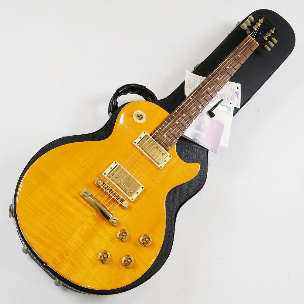 【中古】 エレキギター Gibson Les Paul Junior Special Plus Trans Amber Gold Hardware 2002年製 ギブソン レスポール ジュニアスペシャル AAメイプルトップ
