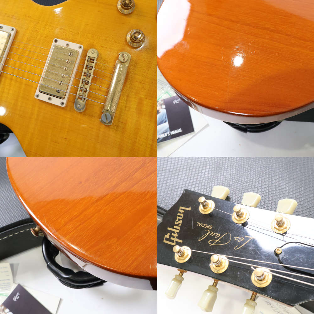 【中古】 エレキギター Gibson Les Paul Junior Special Plus Trans Amber Gold Hardware 2002年製 ギブソン レスポール ジュニアスペシャル AAメイプルトップ 傷