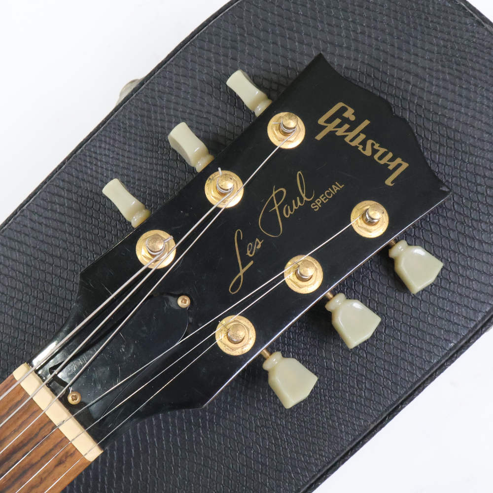 【中古】 エレキギター Gibson Les Paul Junior Special Plus Trans Amber Gold Hardware 2002年製 ギブソン レスポール ジュニアスペシャル AAメイプルトップ ヘッド画像