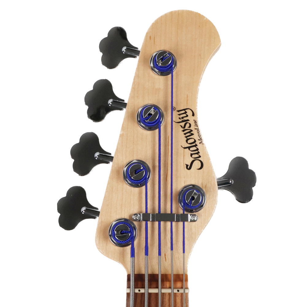 Sadowsky サドウスキー MetroLine ML21 VP5 ALDER 5-String Solid Black High Polish 5弦エレキベース ヘッド画像