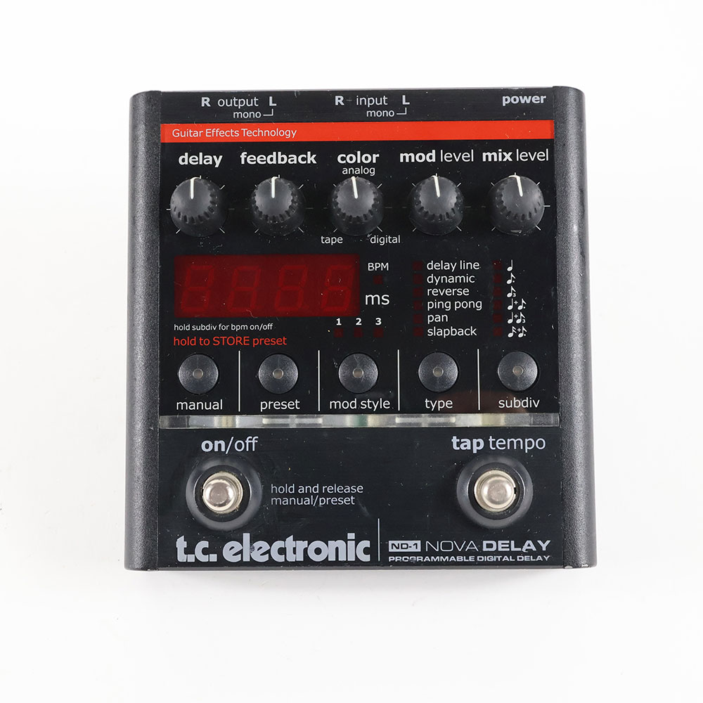 ギター t.c. electronic NOVA DELAY TC Electronic Nova Repeater Delay - エフェクター専門店