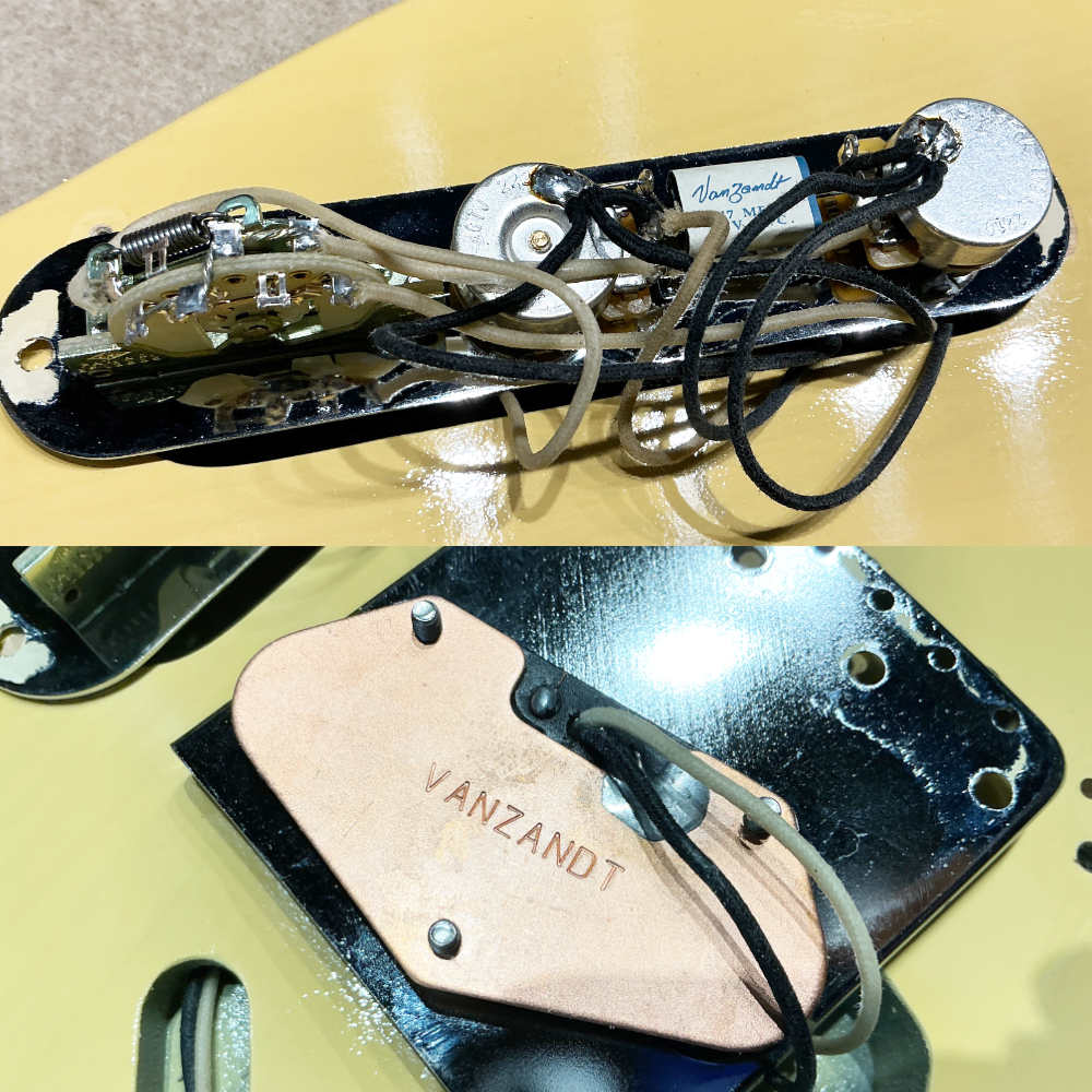 【中古】 エレキギター Vanzandt TLV-R1 Butter Scotch Blonde 2023年製 テレキャスタータイプ TL 50sスタイル アッシュボディー メイプル指板 ヴァンザント 内部 
