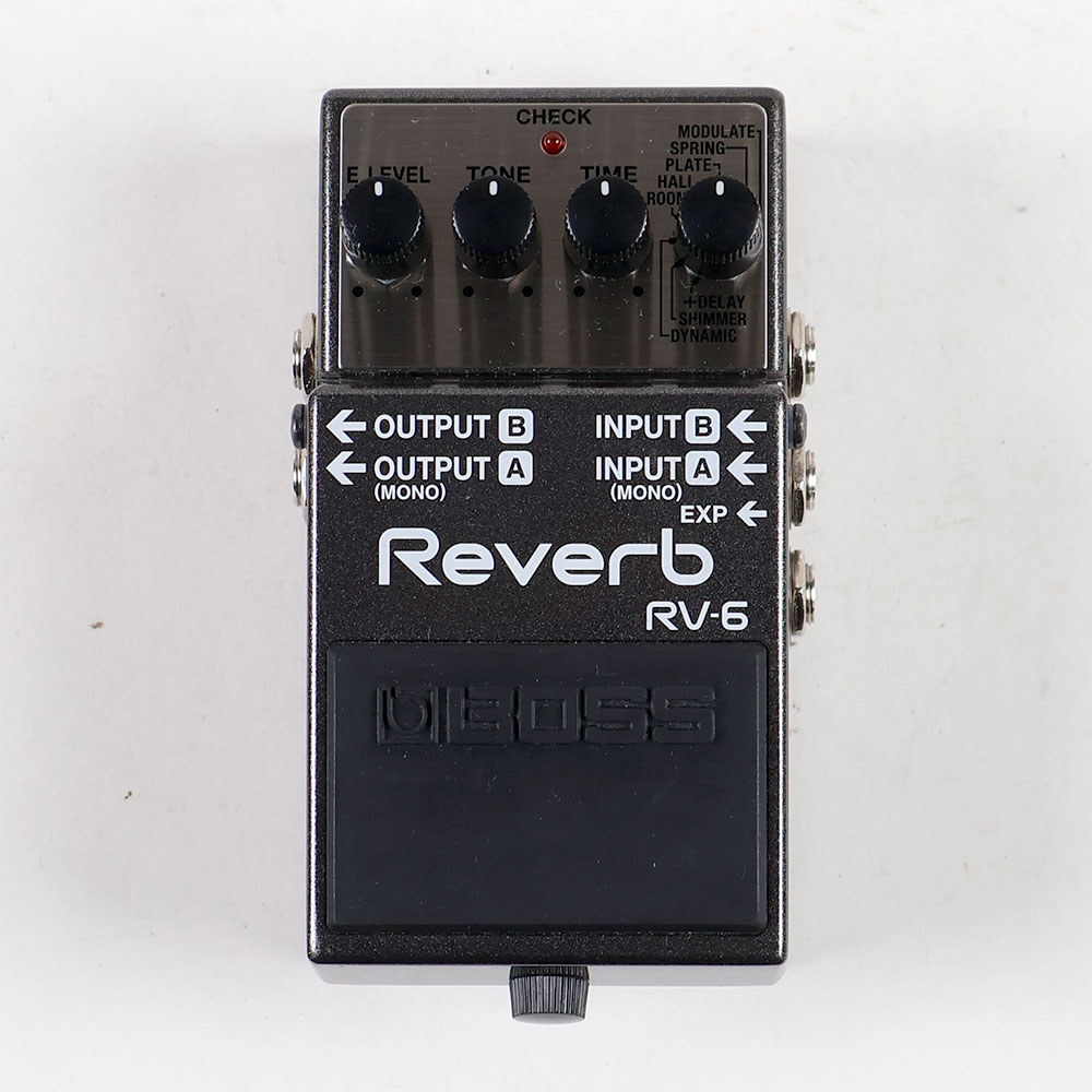 【中古】リバーブ エフェクター BOSS RV-6 Reverb ボス リヴァーブ エフェクター 正面