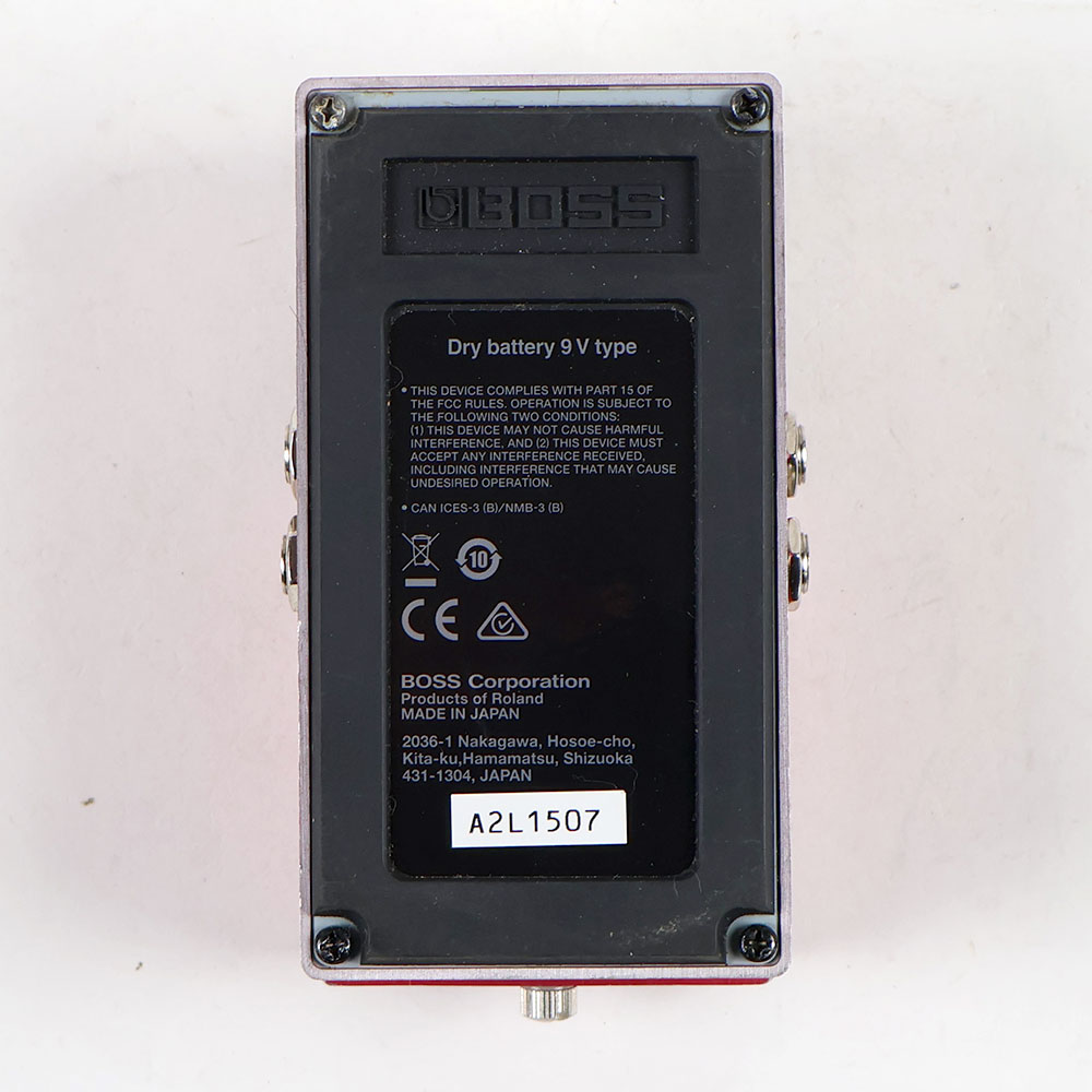 【中古】 アナログディレイ エフェクター BOSS DM-2W Delay WAZA CRAFT ギターエフェクター ディレイ 裏面