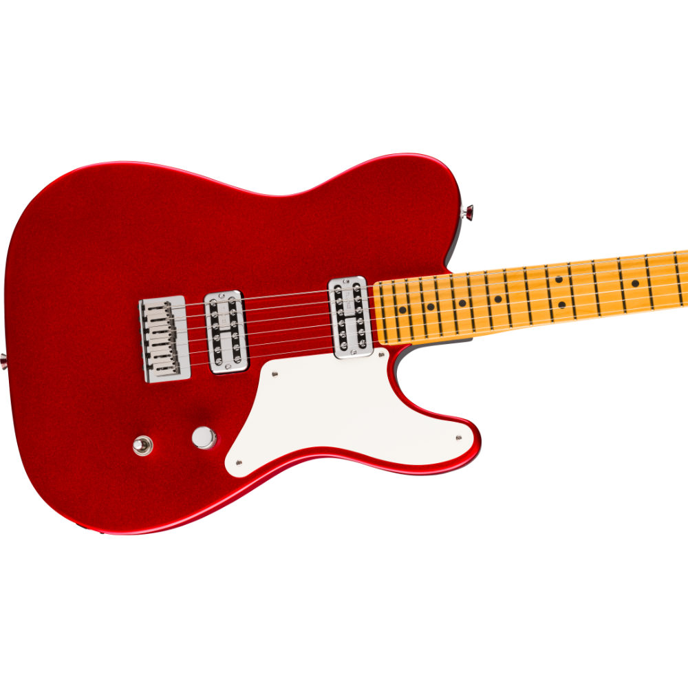 Fender フェンダー 75th Anniversary American Professional Classic Cabronita Telecaster Candy Apple Red エレキギター テレキャスター ボディ斜めアングル画像