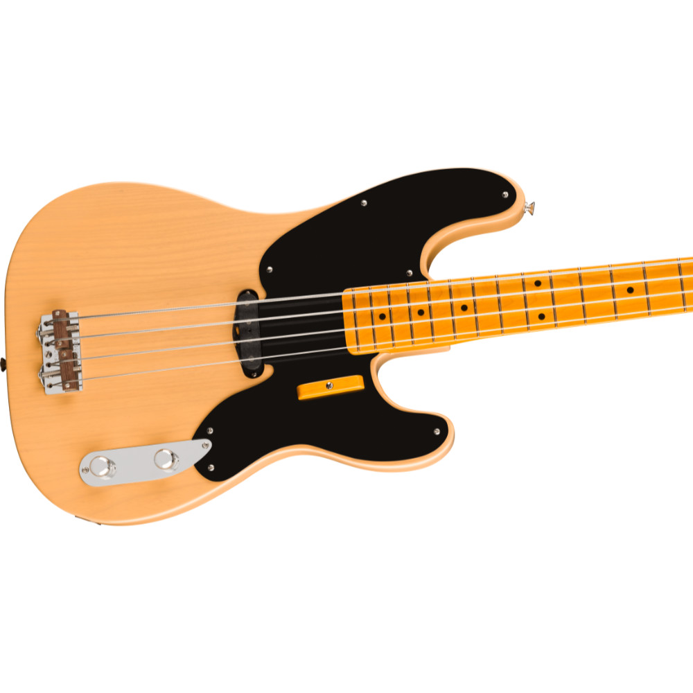 Fender フェンダー 75th Anniversary American Vintage II 1951 Precision Bass Butterscotch Blonde エレキベース プレシジョンベース ボディ斜めアングル画像